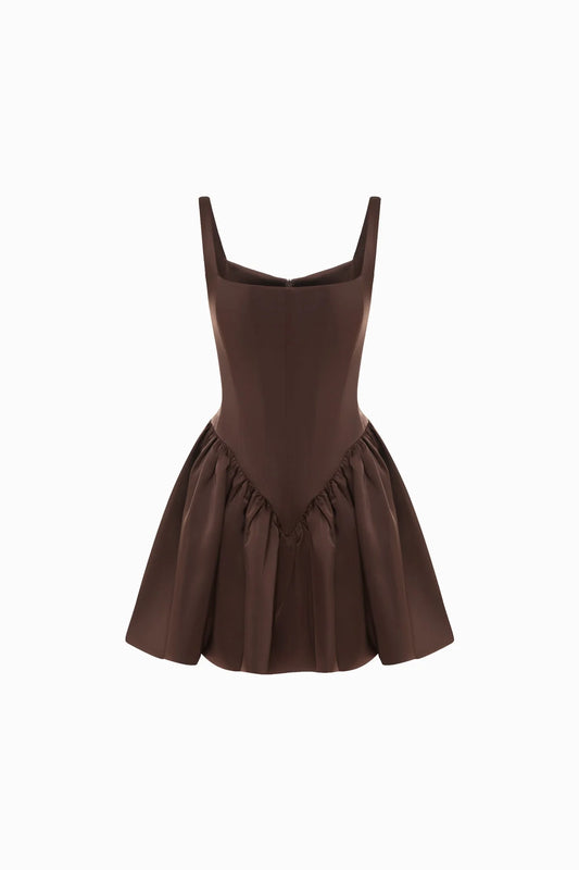 LOLITA DRESS BROWN