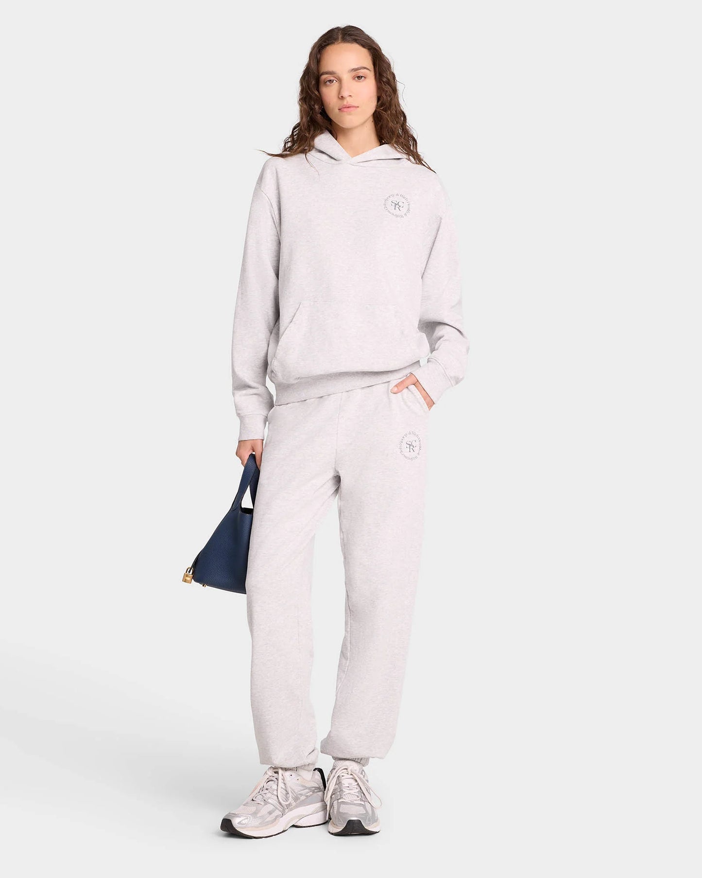 SR hoodie heather gray/navy