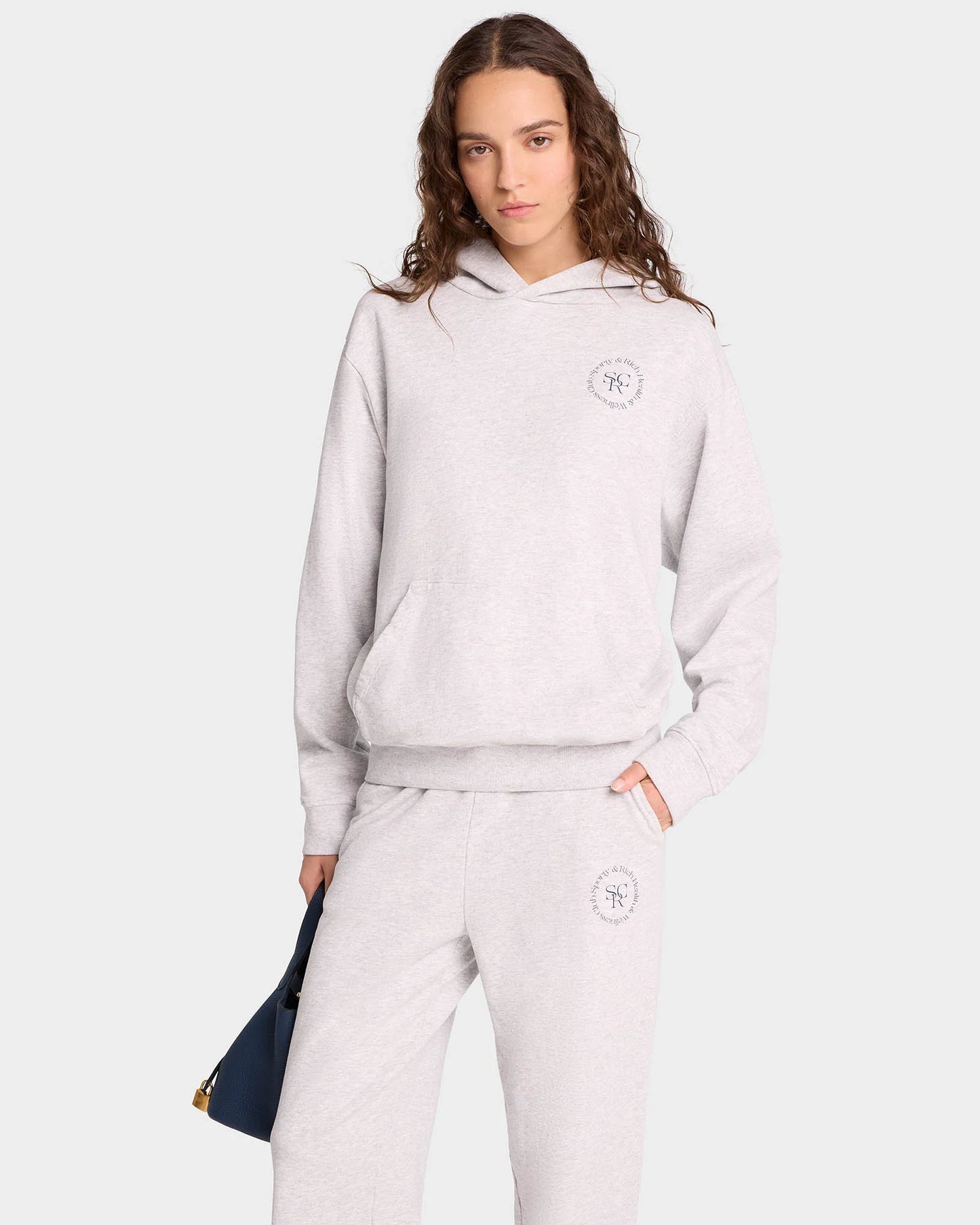 SR hoodie heather gray/navy