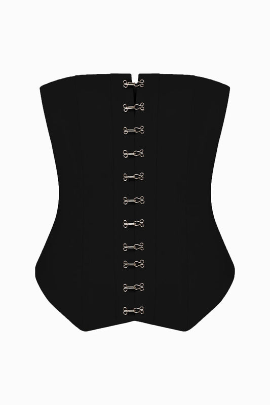 LOREN CORSET TOP BLACK