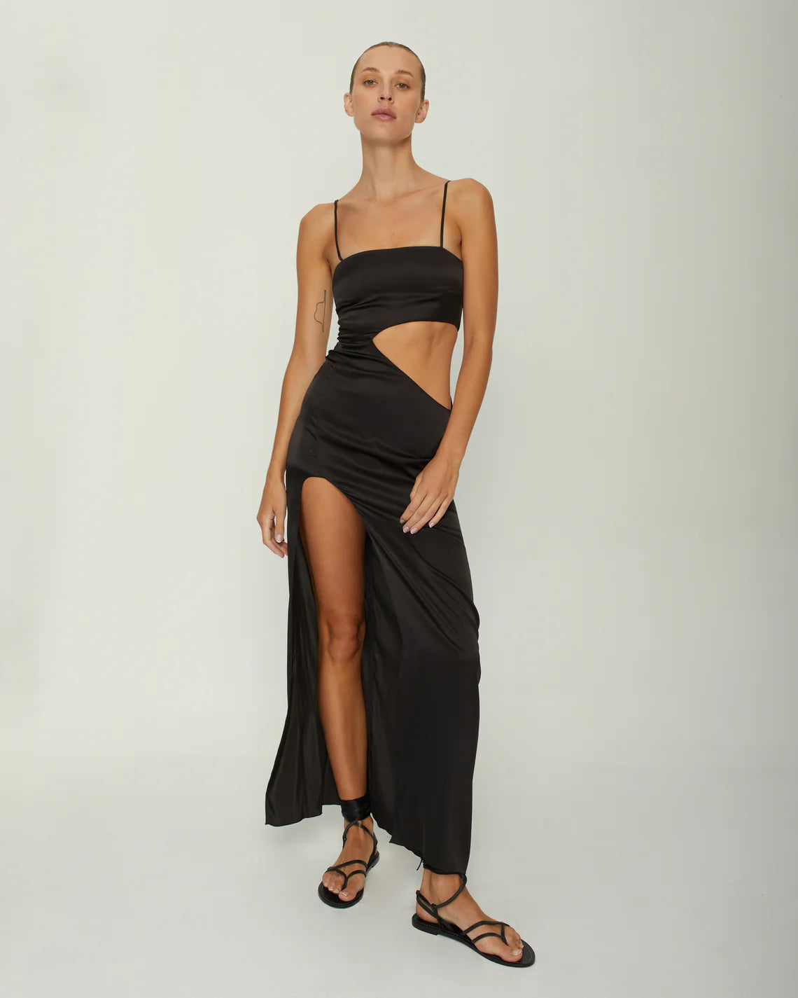 MELINA SILK-SATIN GOWN DRESS (PRE-ORDER)