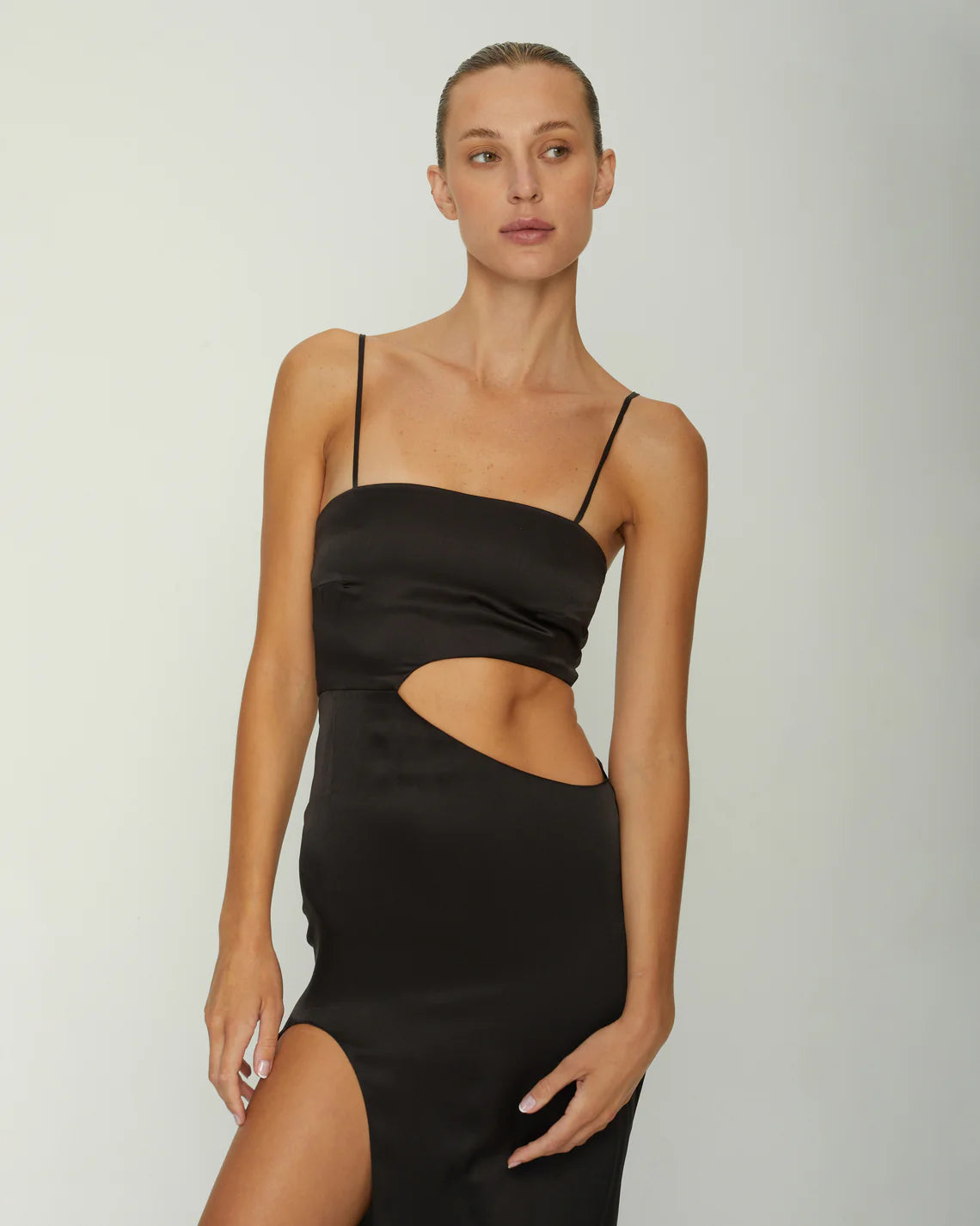 MELINA SILK-SATIN GOWN DRESS (PRE-ORDER)