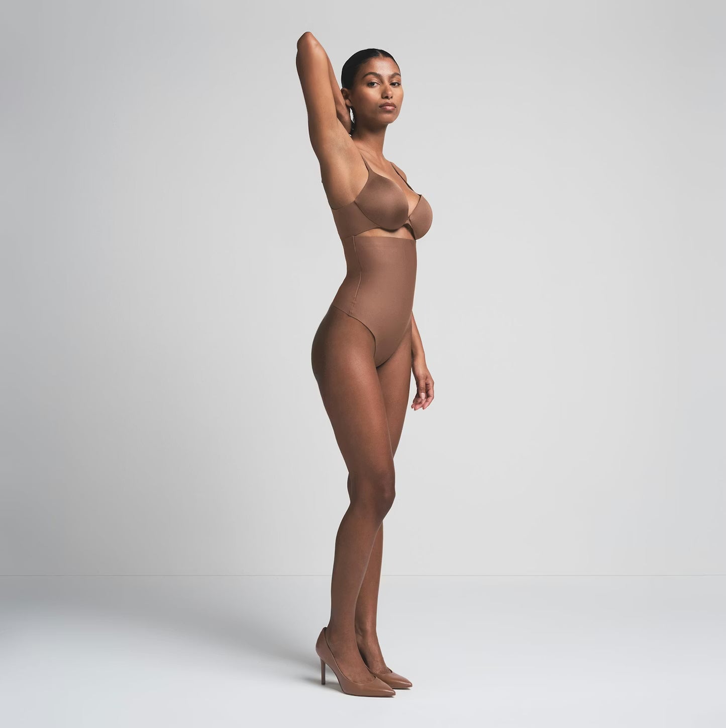 Bare High Waisted Thong — Cocoa