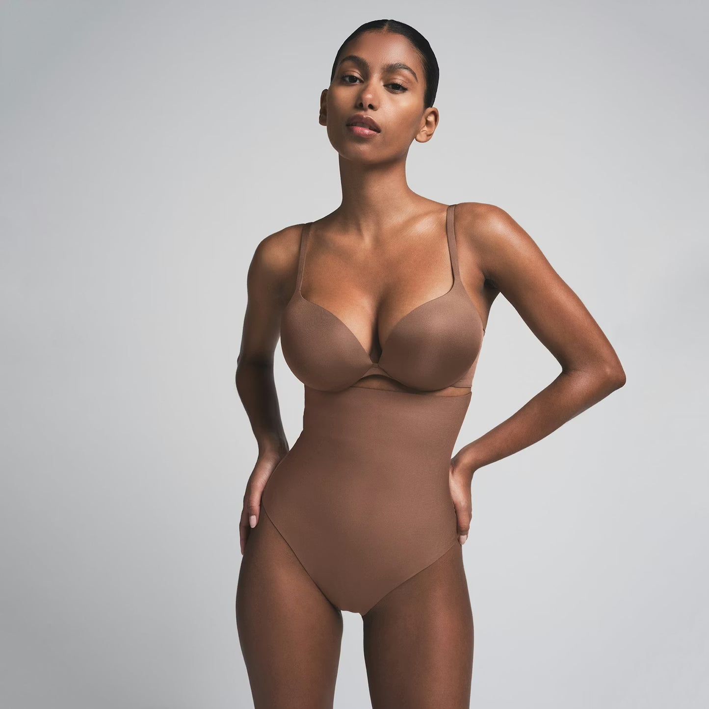 Bare High Waisted Thong — Cocoa