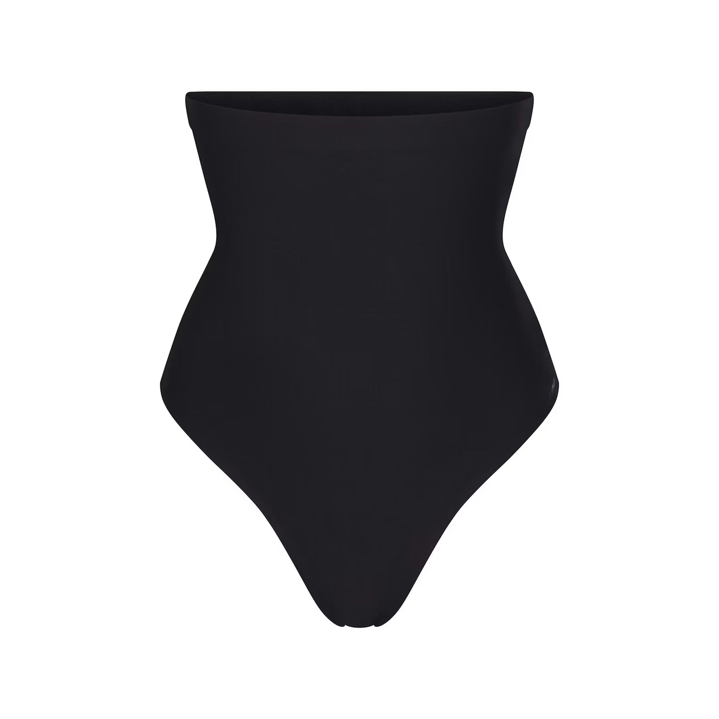 Sheer Sculpt High Waisted Thong — Onyx