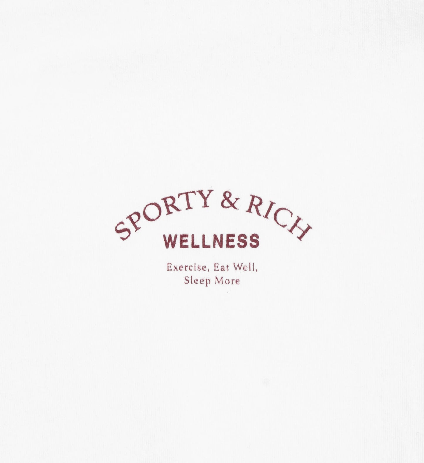 Wellness studio crewneck white/Merlot