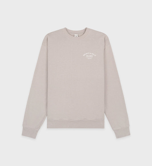 Wellness crewneck dove/white