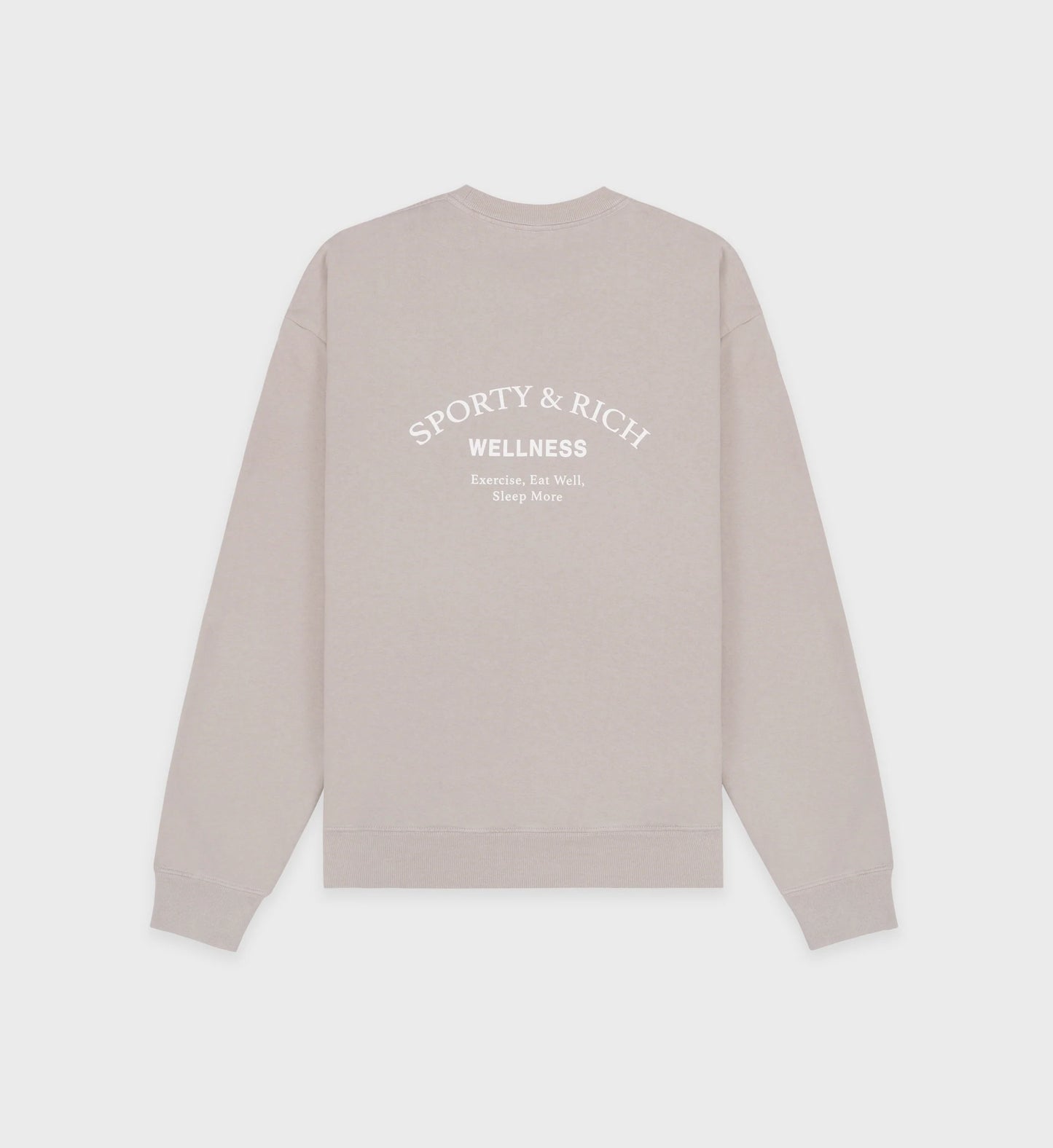 Wellness crewneck dove/white