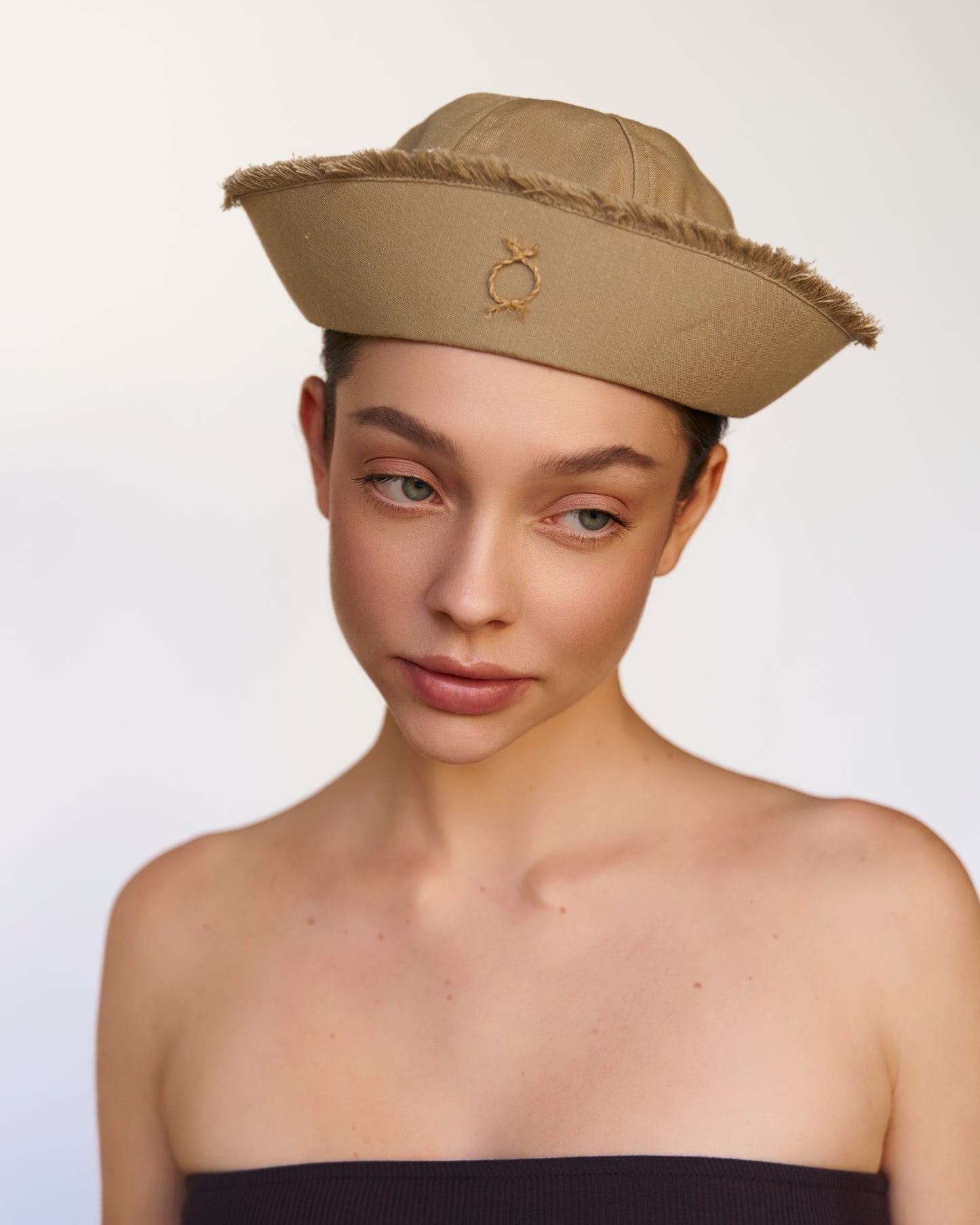 Linen sea hat khaki