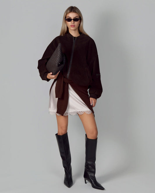 100% SUEDE LEATHER JACKET