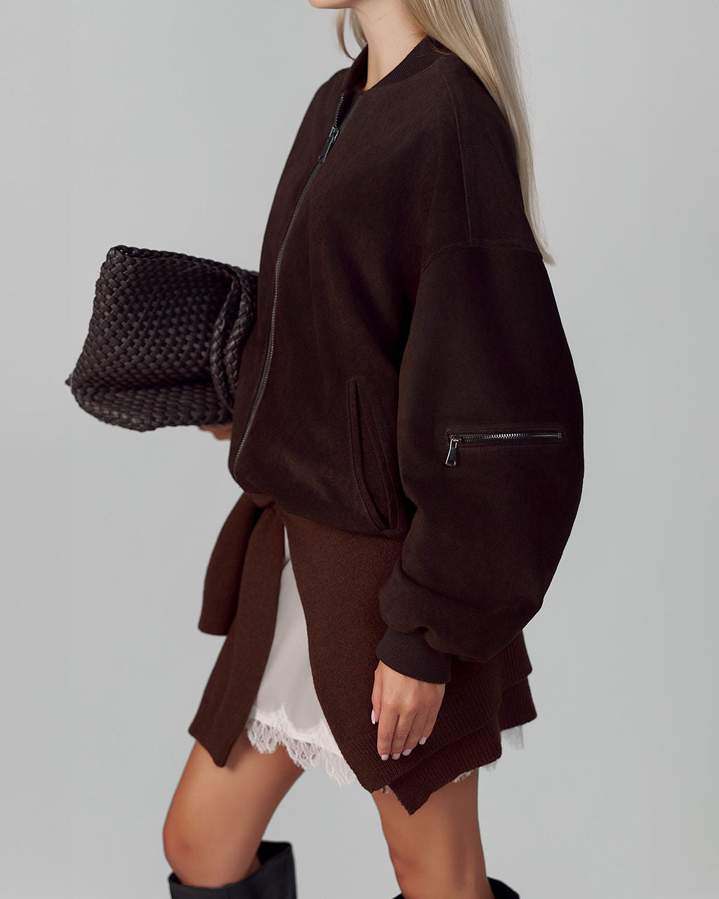 100% SUEDE LEATHER JACKET