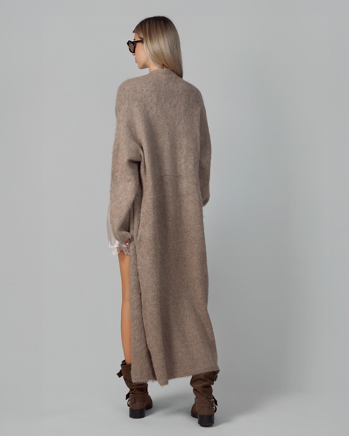 ALPACA WOOL CARDIGAN BEIGE