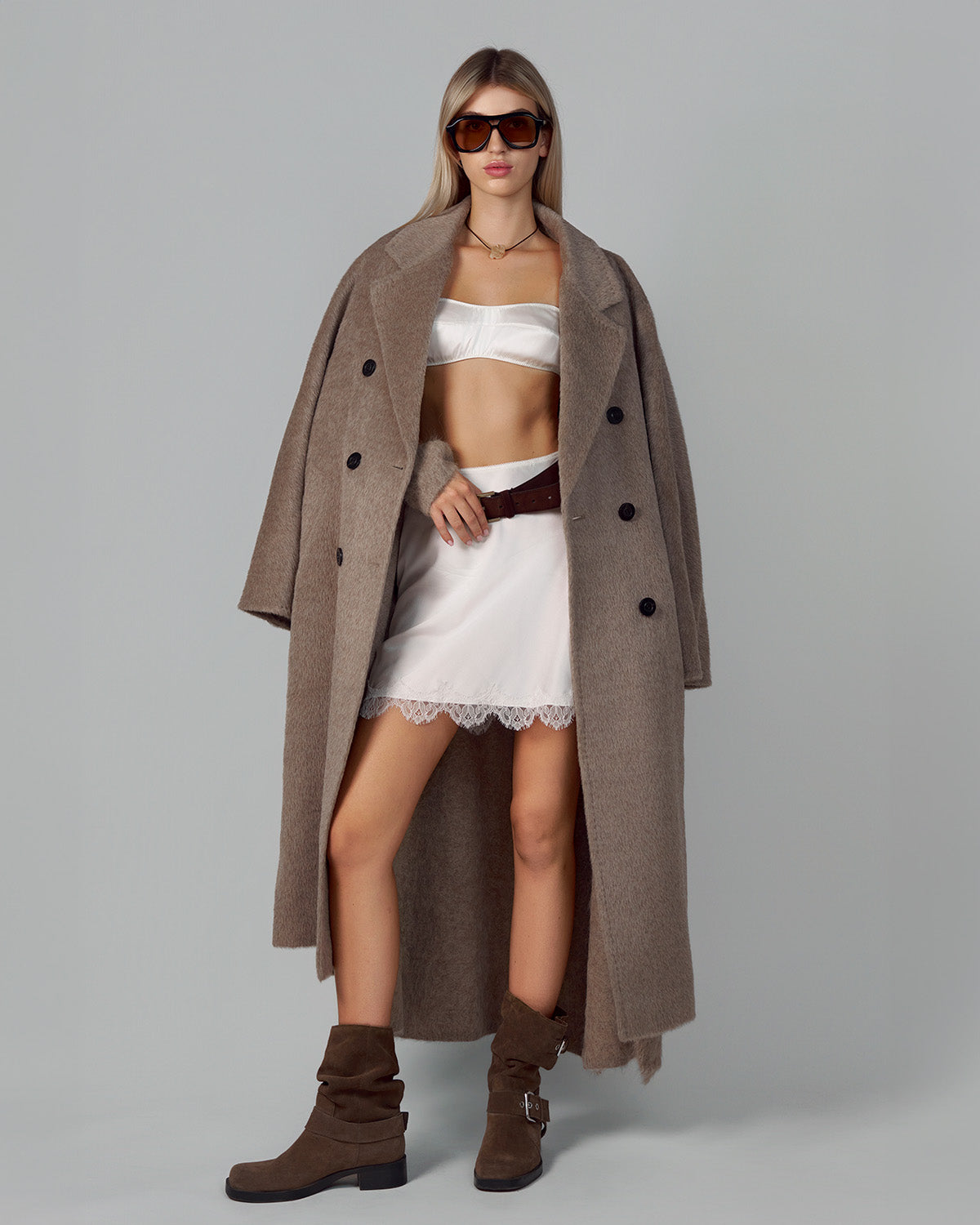 ALPACA WOOL COAT BEIGE