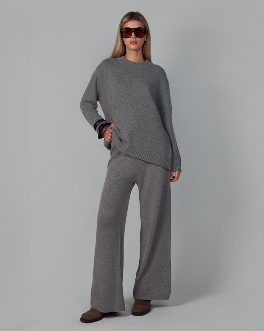 MERINO WOOL AND CASHMERE SUIT GRAY