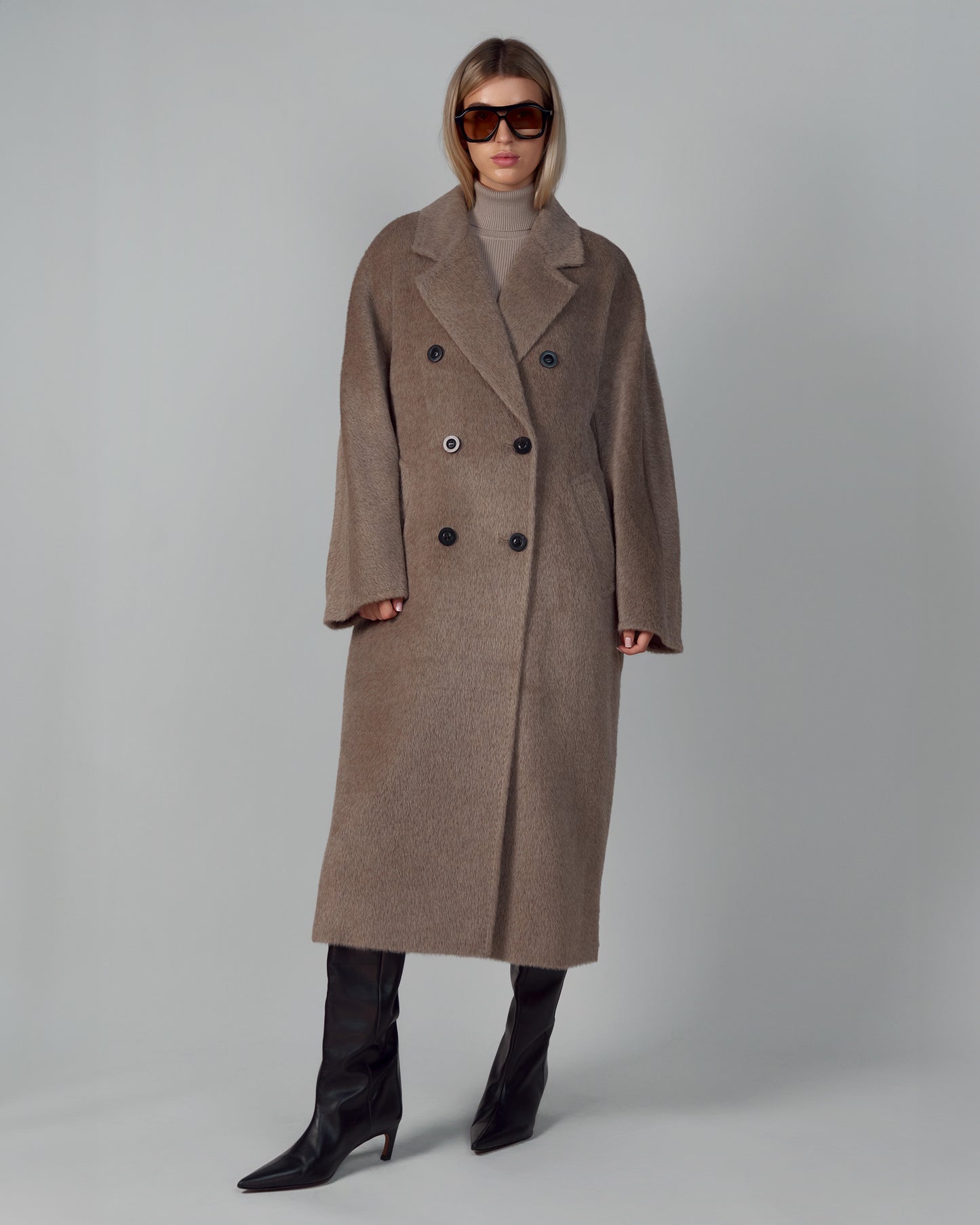 ALPACA WOOL COAT BEIGE