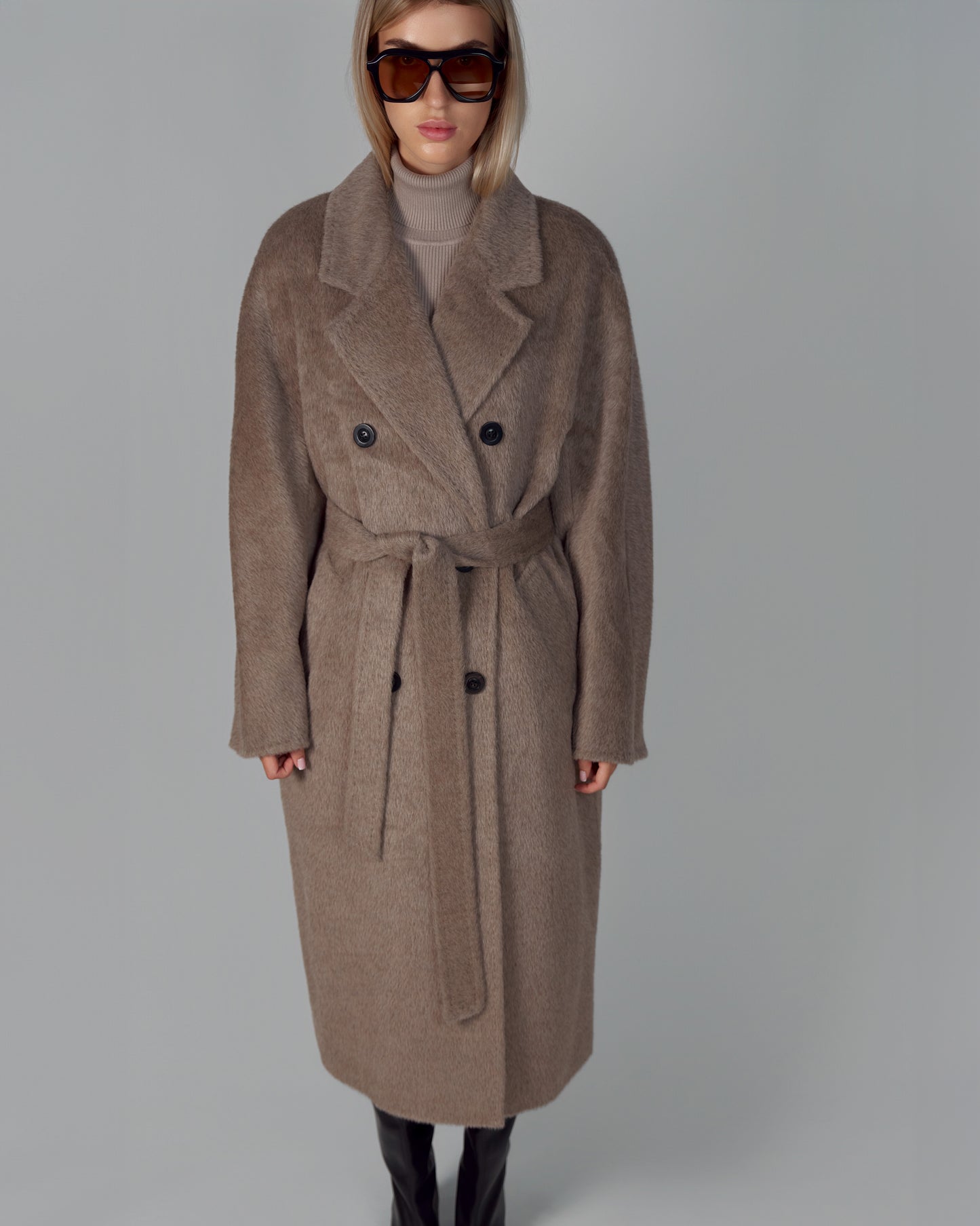 ALPACA WOOL COAT BEIGE