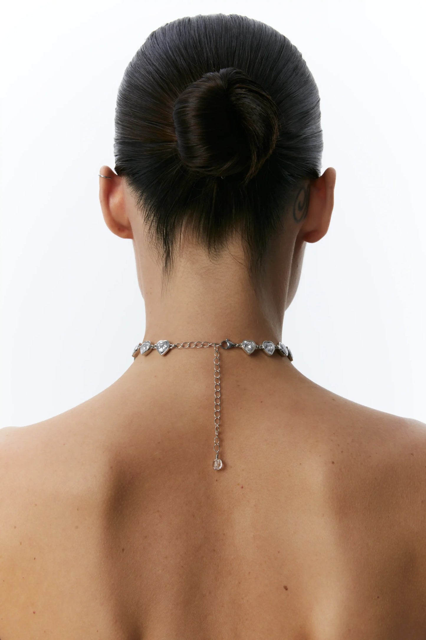 CHOKER COLD HEART SILVER