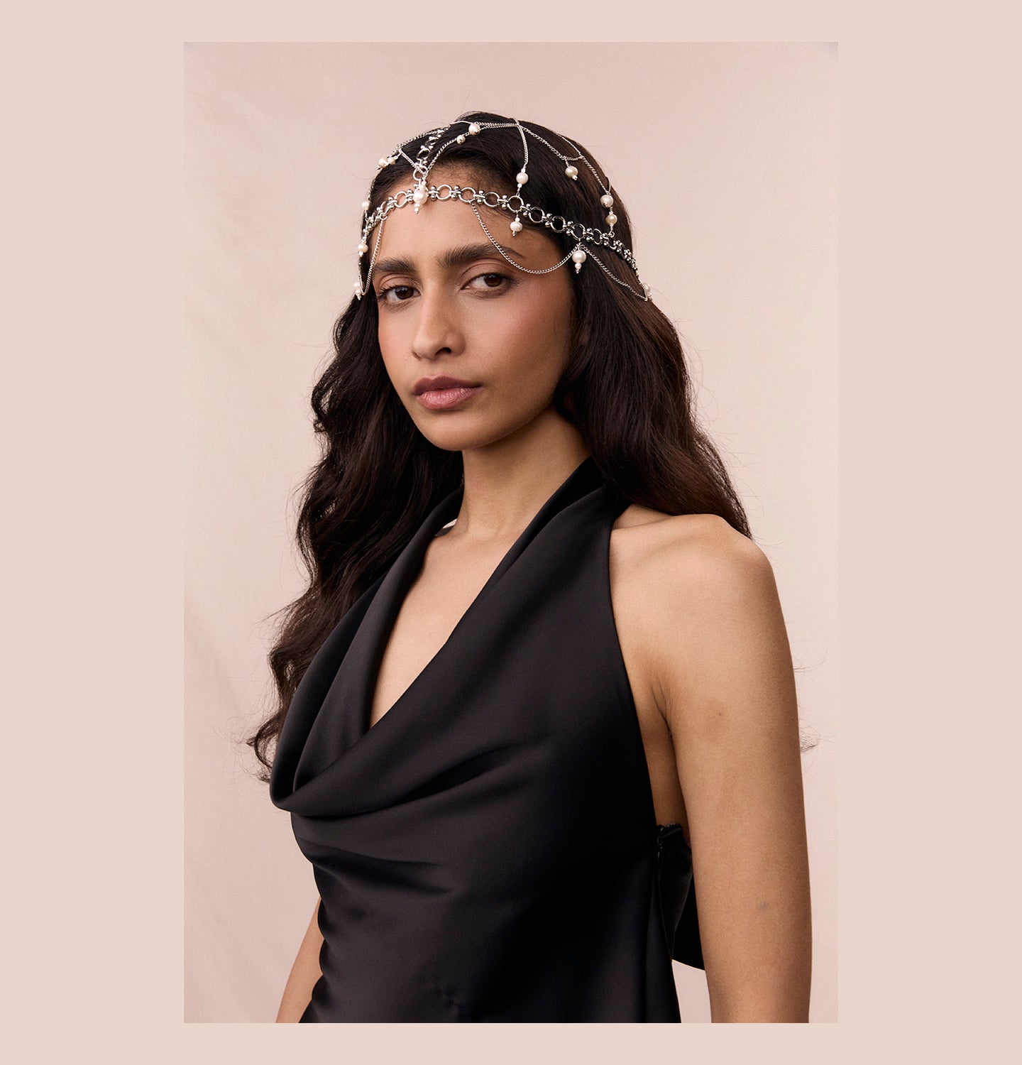 "KIRA" HAIR ACCESSORIES WITH PEARLS SILVER