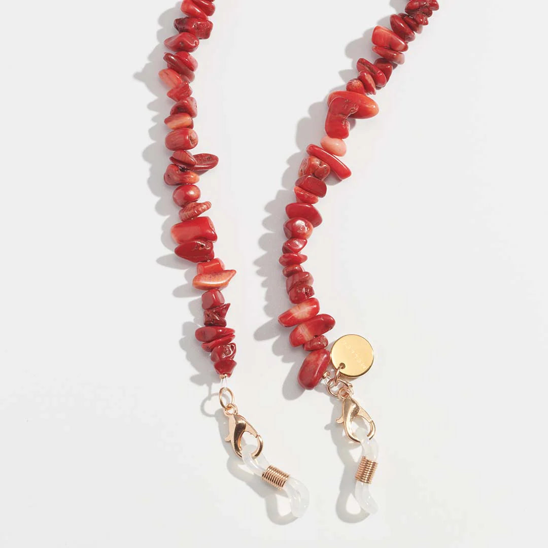 Chain for sunglasses red