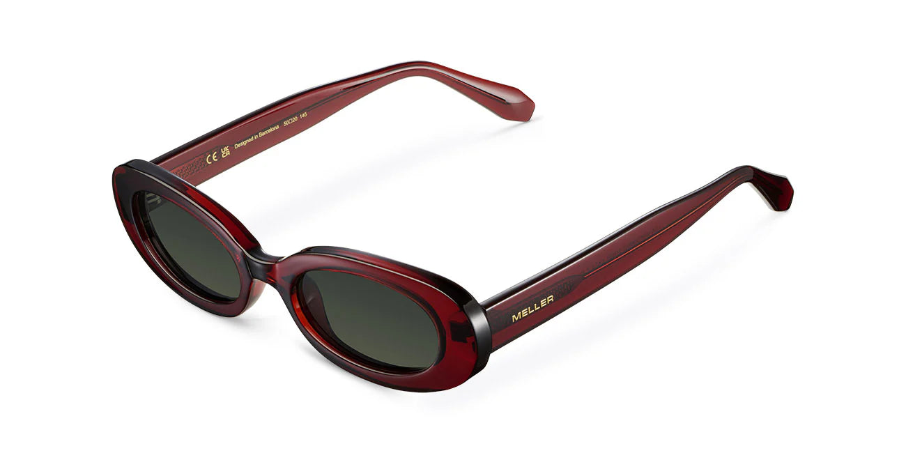 Lua maroon olive sunglasses