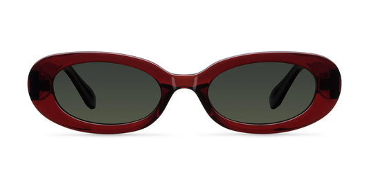 Lua maroon olive sunglasses