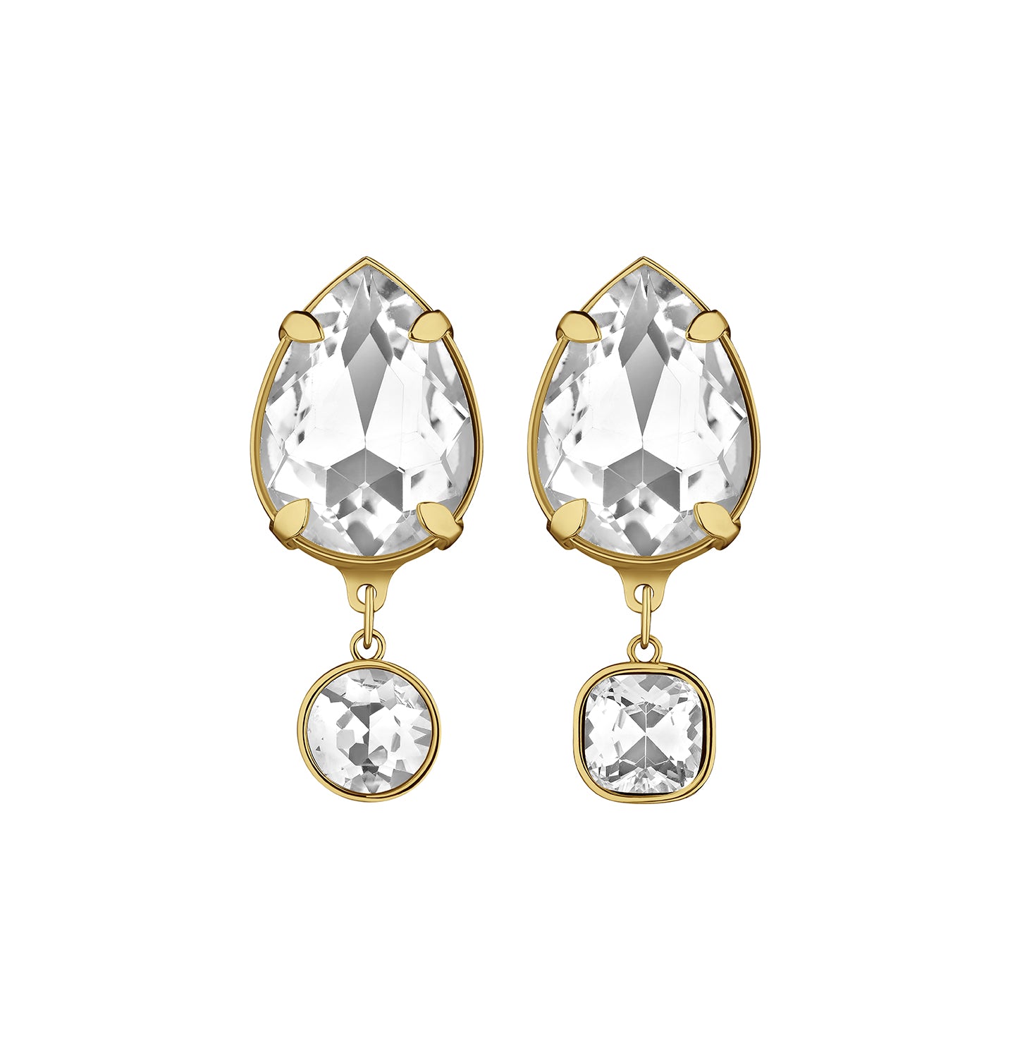 “RADIANCE” CLIP EARRINGS GOLDEN