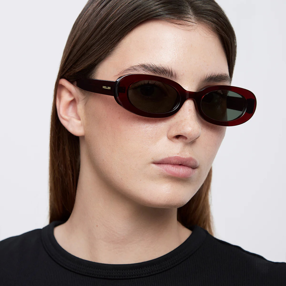 Lua maroon olive sunglasses