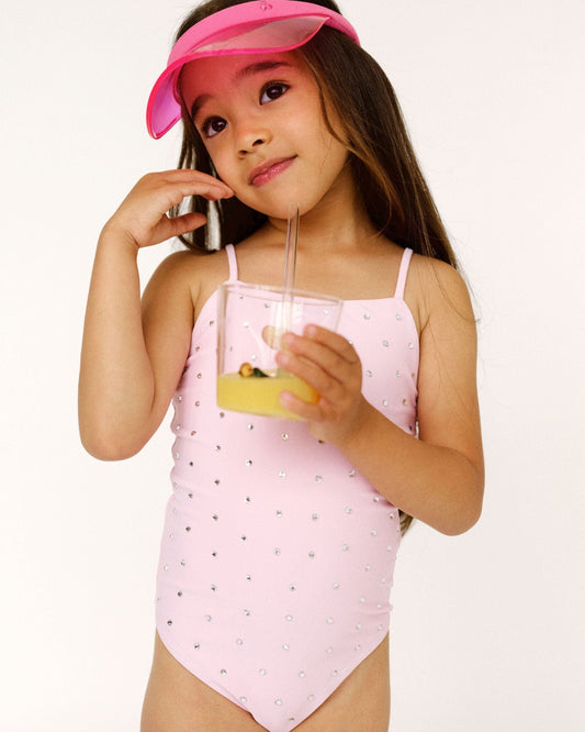 CRYSTAL SWIMSUIT PINK (KIDS)