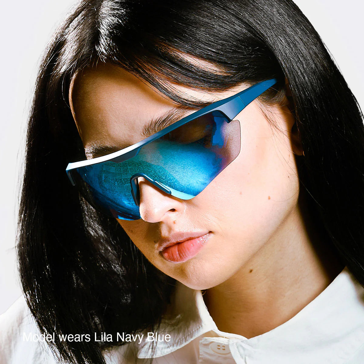 Lila led chrome sunglasses